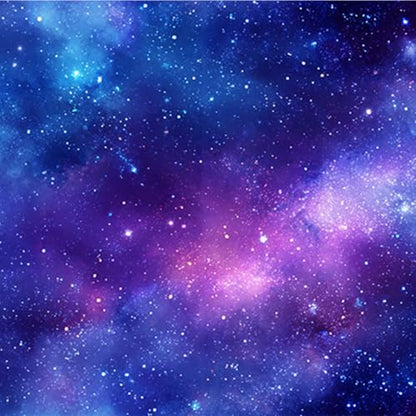 HOMETITUTE Galaxy Space Peel and Stick Vinyl Wallpaper 118.1 x 17.7 Inch - color: Galaxy