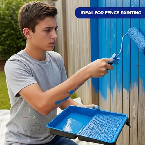Pro Grade Paint Roller Covers, 9 Inch, 1/2 Inch Microfiber Nap, 6 Pack