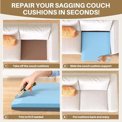 Couch Cushion Support for Sagging Cushions, 22''x22''x2 40D&35D