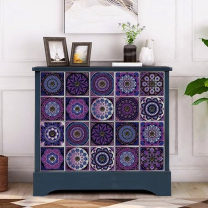 VICCI 24 Pcs Waterproof Peel and Stick Tile Stickers, 5.9x5.9 Vinyl Tiles - color: Art-106, size: 5.9x5.9IN*12pcs