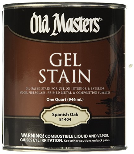 Old Masters Int/Ext Gel Stain Spanish Oak Quart - color: Spanish Oak, size: qt old