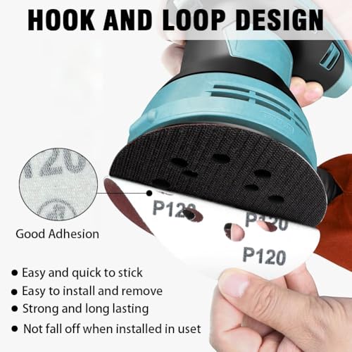110pcs 5 Inch 8-Hole Sanding Discs Hook and Loop Sandpaper Discs 60 80 120 220 320 400 600 800 1000 1500 2000 Grits Sandpaper for Random Orbital Sander - style: 110pcs 60-2000 Assort Grits