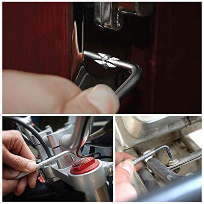 SITAKE 3pcs Offset Screwdriver Set, Head Screwdriver Set with Magnetic, Z-type Screw Drive with Philips and Flathead