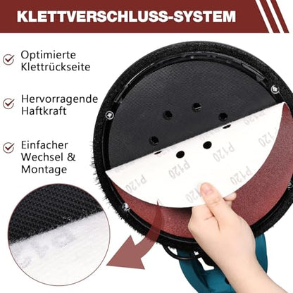 50 Pack 9-Inch 10-Hole Hook-and-Loop Sanding Disc, 40 Grit Aluminum Oxide Drywall Sandpaper for ‎9" Drywall Sander Pads Ceiling Wood Floor - color: 40 GRIT