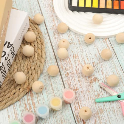 300 PCS 1 Inch Unfinished Wood Ball Knobs, 1 inch Wooden knobs for Crafts, Kitchen Cabinet, Furniture DIY, and Drawer Pulls - size: 300 PCS 1 Inch