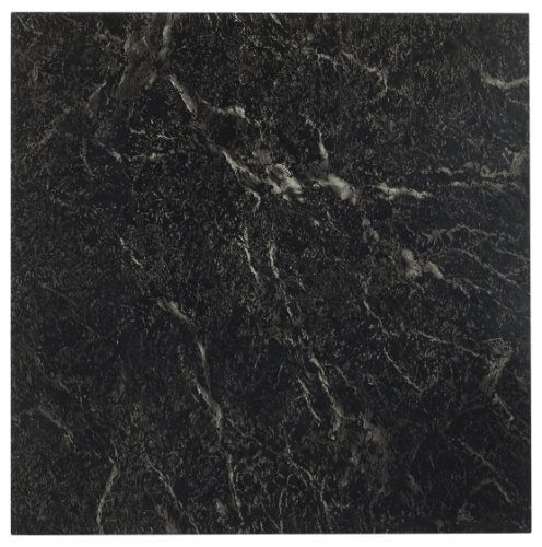 Nexus Peel & Stick Vinyl Floor Tiles, 20-Pack, 12 x 12 in, Black