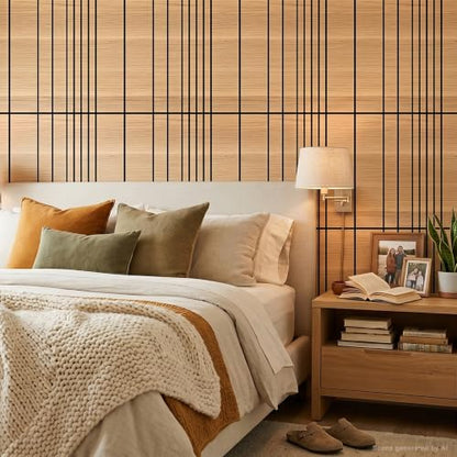 WoveN SounD Acoustic Wall Panels, Natural Oak, 8 Pack, 23.6x23.6 in - color: Natural Oak, size: VariSlat