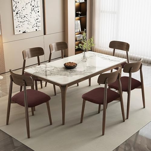 Waterproof Dining Room Chair Covers Set of 2,Chocolate,Large - color: Chocolate-diamond Pattern, size: Large-2 PCS