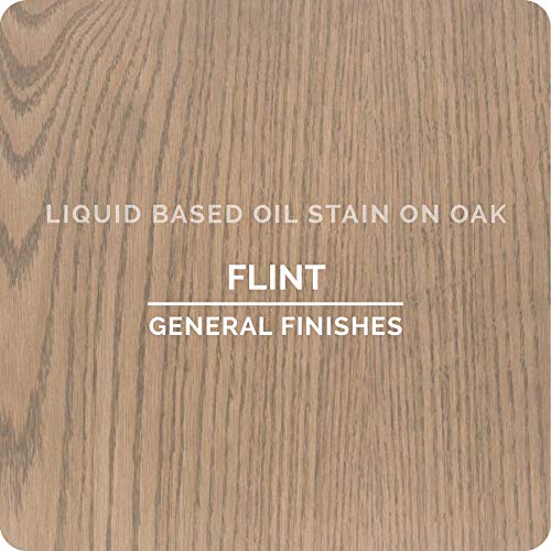 General Finishes Oil Based Penetrating Wood Stain, 1/2 Pint, Flint - color: Flint, size: 1 Half-Pint