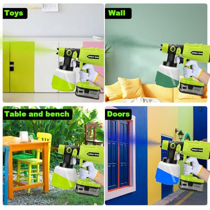 HVLP Paint Sprayer Compatible with Ryobi 18V Battery (Tool Only)