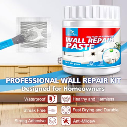 Drywall Repair Kit, 18oz Drywall Hole Patch Repair Kit Wall Patch Repair