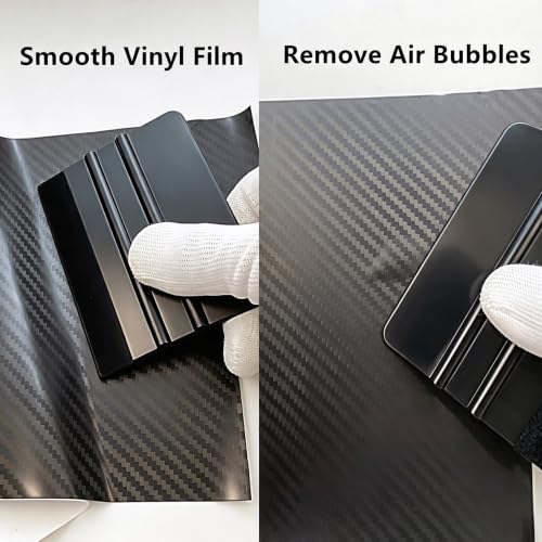 Vinyl Wrap Install Kit with Plastic Squeegee, 9mm Snap off Knife Blades, Micro Squeegee, for Window tint, PPF, Decal - color: Kit a