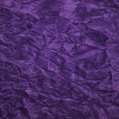 Fashion Fabrics LLC Dark Purple Crush Velvet Flocking Upholstery Drapery Fabric - Sold By The Yard - 60" - color: Dark Purple