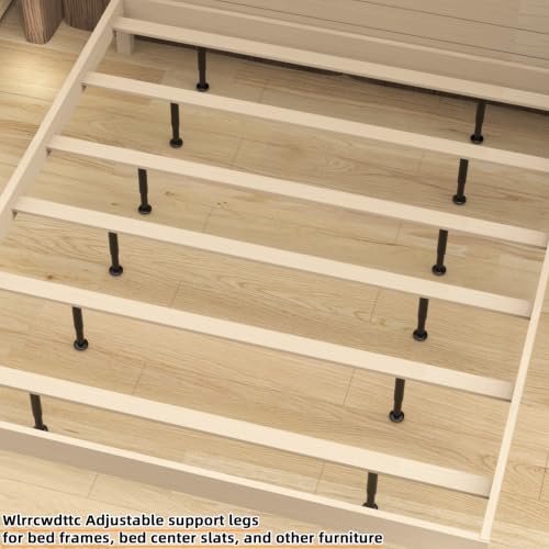 Wlrrcwdttc 4 Pcs Metal Adjustable Furniture Legs 4.72-7.87 inch, Adjustable Cabinet Legs for Sofa/Bed/Chair/Couch/Dresser/Table,Heavy Duty Bed Replacement Support Legs for Bed Frame/Bed Center Slat - size: 4.72-7.87 inch (4pcs)