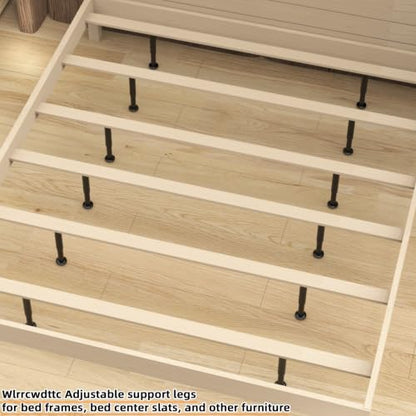 Wlrrcwdttc 4 Pcs Metal Adjustable Furniture Legs 4.72-7.87 inch, Adjustable Cabinet Legs for Sofa/Bed/Chair/Couch/Dresser/Table,Heavy Duty Bed Replacement Support Legs for Bed Frame/Bed Center Slat - size: 4.72-7.87 inch (4pcs)