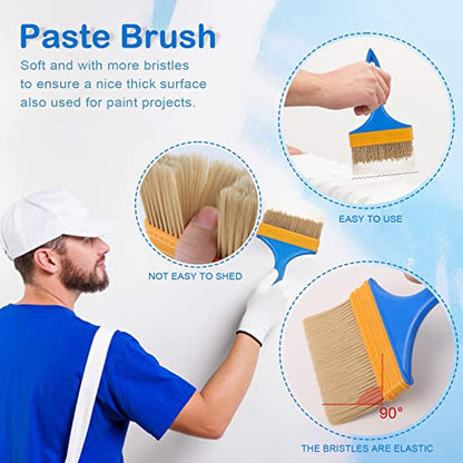 WRAPXPERT Wallpaper Smoothing Tools,Wallpaper Tool Kit with Squeegee Smoother,Seam Roller,Wallpaper Brush for Peel and Stick Hanging,Contact Paper,Vinyl Application,Wall Tile - color: Multi-r