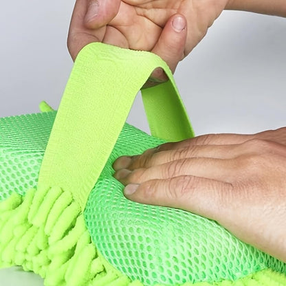 1pc Microfiber Cleaning Mitt Scratch-Free Glove for Surfaces & Furniture | Dustless Hand Cloth for Bold & Bright Cleaning Experience. - size: 1