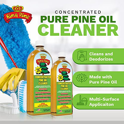 King Pine Concentrated Pine Oil Multi-Surface Cleaner Industrial Strength, Gold, 16 Fl Oz - size: 16 Fl Oz (Pack of 1)