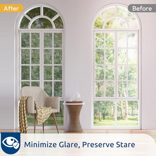 rabbitgoo Window Privacy Film One Way, 17.5" x 78.7", Silver - color: Silver, size: 17.5" x 78.7"