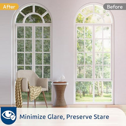 rabbitgoo Window Privacy Film One Way, 17.5" x 78.7", Silver - color: Silver, size: 17.5" x 78.7"