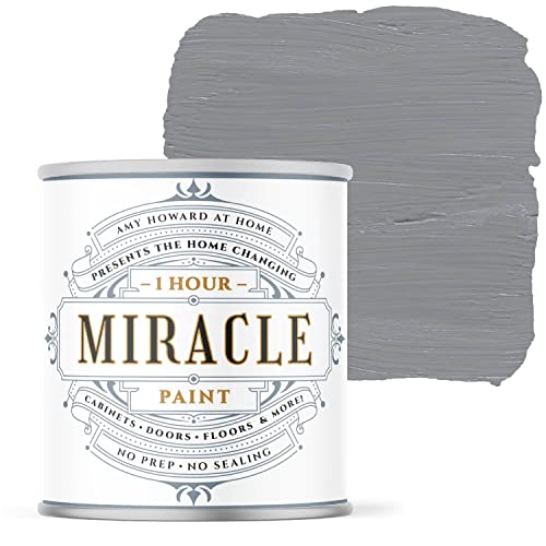 AMY HOWARD AT HOME - One Hour Miracle Paint - Water-Based Enamel Paint - Scrubbable Eggshell Finish Furniture Paint - All In One Paint - No Stripping, Sanding, Priming, or Sealing - 32 OZ - Atelier - color: Atelier