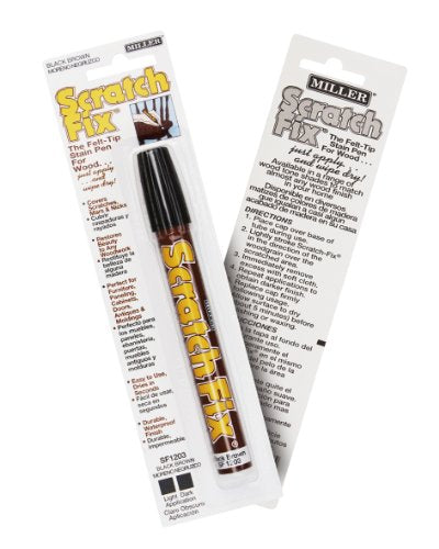 Miller SF1203 Wood Stain Scratch Fix Pen / Wood Repair Marker - Black Brown Wood - color: Black Brown Wood