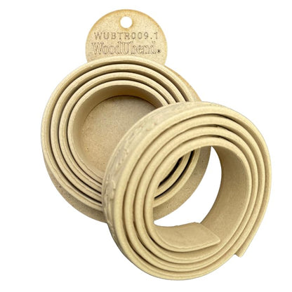 WoodUBend Pack of Two Trims TR009.1 100x3cm Heat Bendable & Flexible Wood Trims - DIY Craft, Furniture & Home Decor - Easy to Apply & Paint - Versatile, Reusable & Durable - size: Pack of 2 (100x3cm)