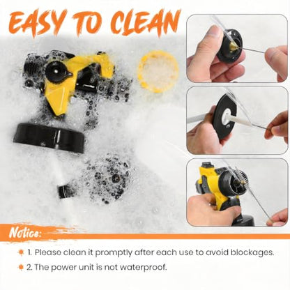 Paint Sprayer, 650W Cordless Electric Spray Paint Gun with 2x4.0Ah Battery