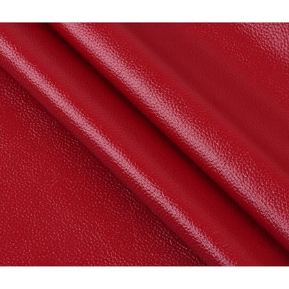 Ramya Faux Leather Sheets Roll 12" X 53"(30cm X 135cm) Upholstery Faux Leather Suitable for Handmade DIY, Earrings, Hair Clips, Sewing Crafts Projects (Maroon Red) - color: Maroon Red