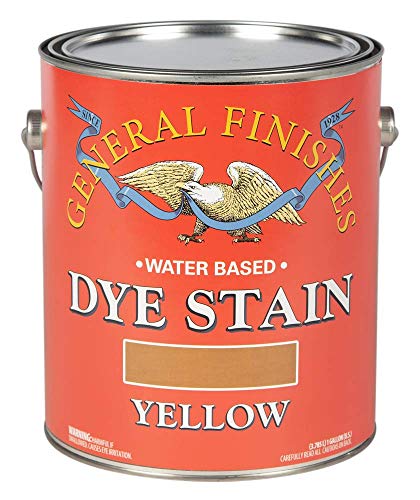 General Finishes Water Based Dye, 1 Gallon, Yellow - color: Yellow, size: 1 Gallon