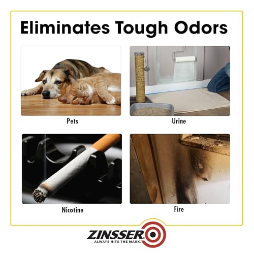 Zinsser 305928-2PK Odor Killing Primer, Gallon, White, 2 Pack - size: 256 Fl Oz (Pack of 1)