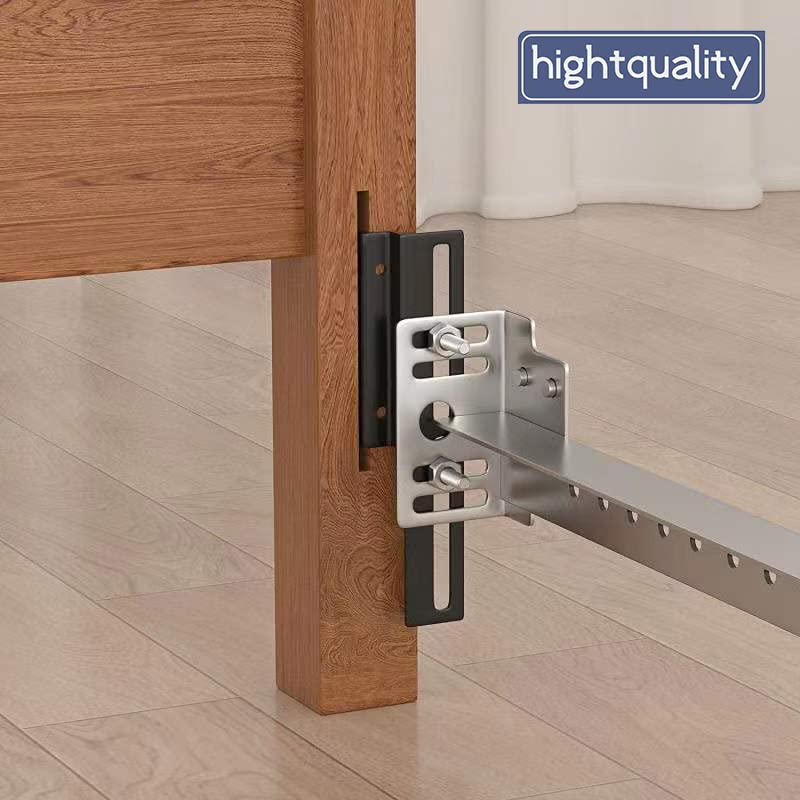 4pcs 711 Bolt-On to Hook-On Bed Frame Conversion Brackets for Headboard or Footboard,Bed Hook Adapter kit with Hardware, Hook on Bed Rails Brackets(Black) - size: 4pcs 711 brackets
