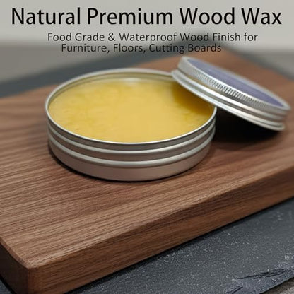 Natural Premium Wood Wax for Cutting Boards, 2.8 oz
