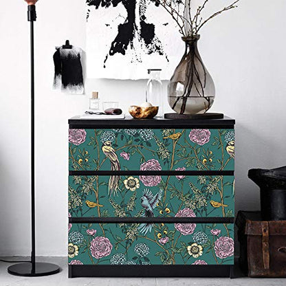 Self-Adhesive Dresser Sticker, Peel and Stick Furniture Stickers/Decals, Removable Furniture Skin (007, MALM)… - color: Md007, size: MALM