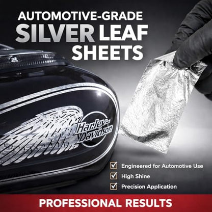 LiME LiNE Spinnable Leaf Sheets – Automotive Grade for Custom Paint (Silver- 1000 Sheets) - color: Silver-1000