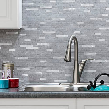 Aspect Peel and Stick Collage Tile in Cloud Shimmer (2pc per Pack/5 Pack) - color: Cloud Shimmer, size: 5 Pack