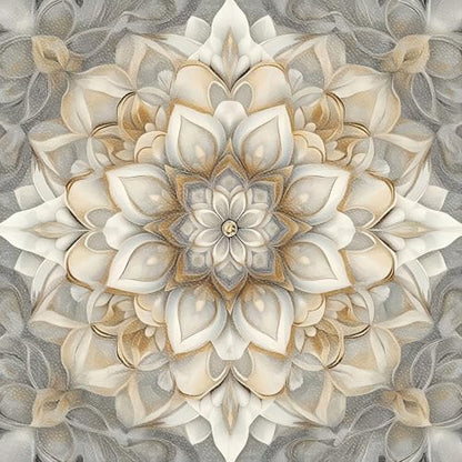 HOMETITUTE Mandala Pattern 12x12 Inch Peel Stick Vinyl Floor Tile - style: Mandala