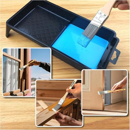 King Origin 3 PCS Paint Brushes, 1 Inch Angled Paint Brush - size: 1 Inch, 3 Pack