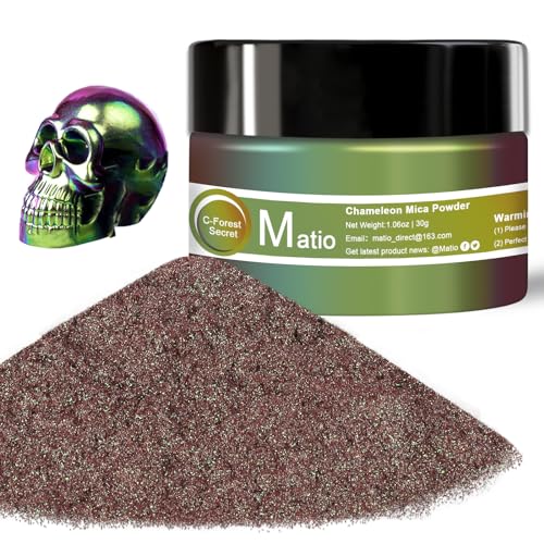 Matio Chameleon Mica Powder, 1.06oz/ 30g Forest Secret Chrome Powder - color: C-Forest Secret