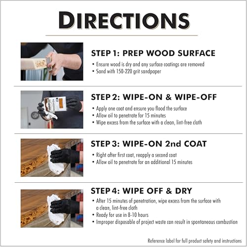 Watco Dark Walnut Danish Oil Wood Finish