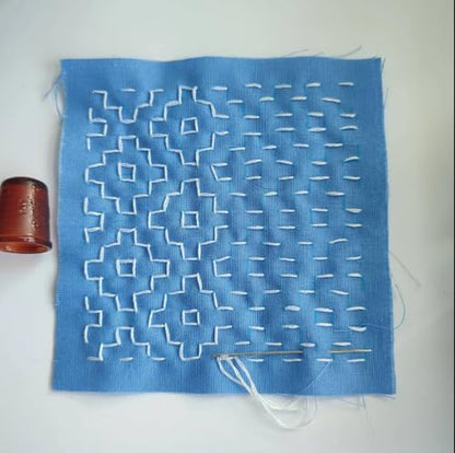 Sashiko Stencil Embroidery Stencils for Crafts Reusable 8"x6" - style: Sashiko