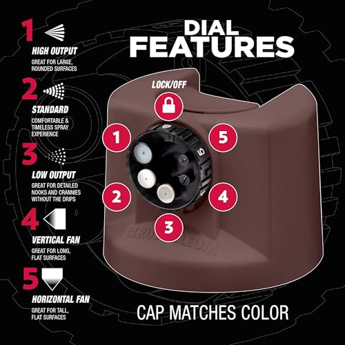 Rust-Oleum Stops Rust Custom 5-in-1 Spray Paint, Matte Spiced Cocoa - color: Matte Cocoa Brown, size: 12 Ounce (Pack of 6)