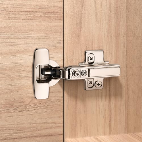 Furniware 50 Pack Frameless Full Overlay Soft Close Cabinet Hinges - color: Full Overlay, size: 50 Pieces