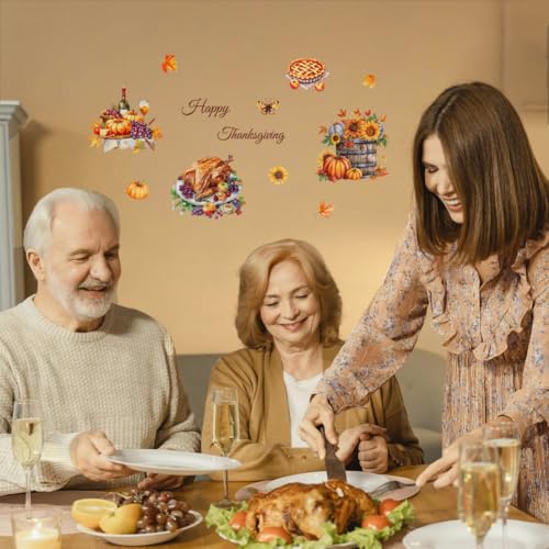 Peacoblue Thanksgiving Day Rub On Transfers for Furniture Craft 6"x12" - style: Thanksgiving Day