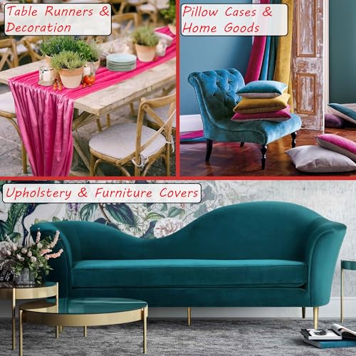 Barcelonetta | Stretch Velvet Fabric | Luxury & Soft | Velvet Fabric | 60" Wide Roll | 10% Spandex | Sewing, Apparel, Upholstery (Hunter Green, 1 Yard) - color: Hunter Green, size: 1 Yard