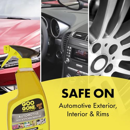 Goo Gone Automotive - Cleans Auto Interiors/ Bodies and Rims, Removes Bugs & Stickers - 12 Fl. Oz. - size: 12 Fl Oz (Pack of 1)