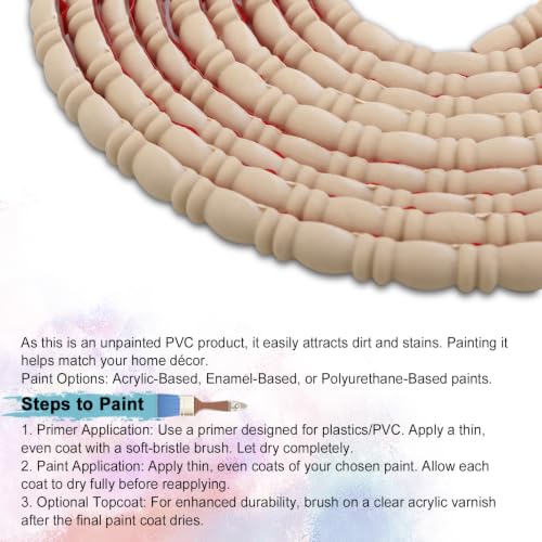 Trimold 0.4" x 118" Peel and Stick Bead and Reel Trim, Wood-Tone - color: Wood-Tone Bead and Reel, size: Length: 118"