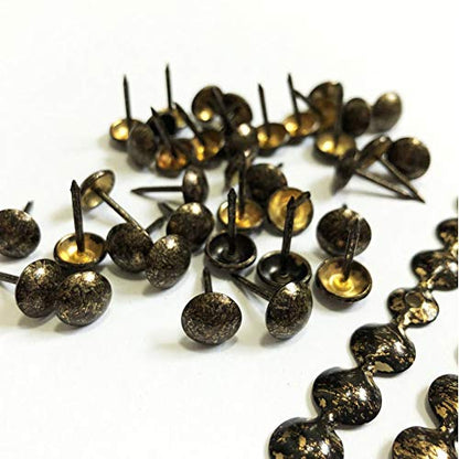10Meters Upholstery Tacks Strips/Nailhead Trims(D:9.5mm Antique) - color: Antique, size: 9.5mm