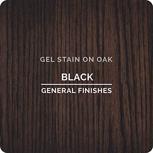 General Finishes Oil Base Gel Stain, 1 Pint, Black - color: Black, size: 1 Pint