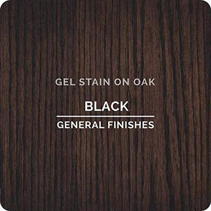 General Finishes Oil Base Gel Stain, 1 Pint, Black - color: Black, size: 1 Pint